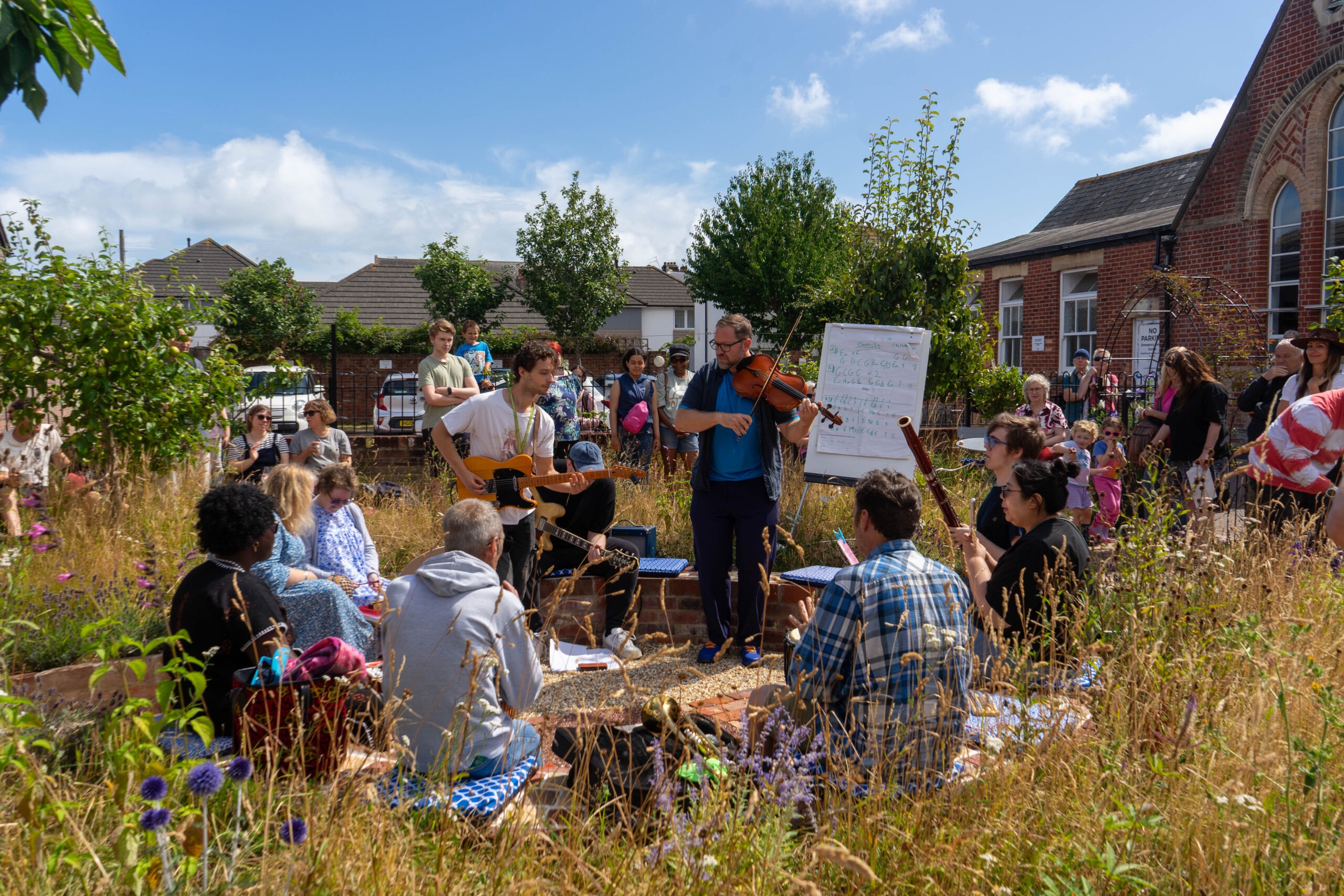Community Music Garden Party Flags - Placemaking Project BEAF